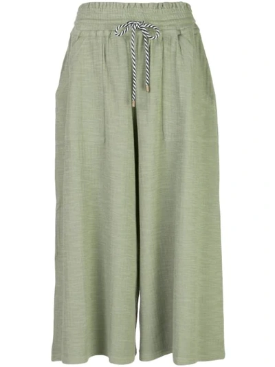Apiece Apart Galicia Cropped Trousers In Green