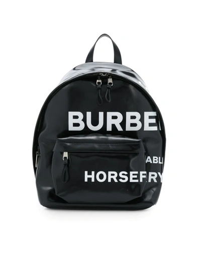 Burberry Horseferry Print Backpack In Black