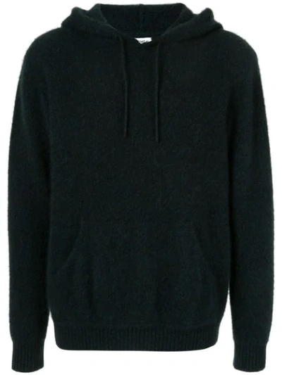 Coohem Knitted Pullover Hoodie In Blue