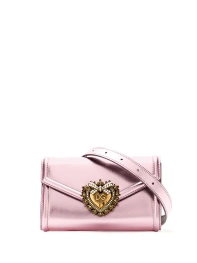 Dolce & Gabbana Devotion Belt Bag In Pink