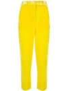 Sies Marjan Cropped Straight Leg Trousers In Yellow