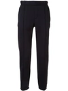 Emporio Armani Straight-leg Joggers In Black