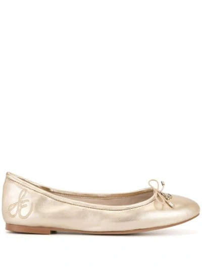 Sam Edelman Felicia Ballerina Shoes In Gold
