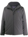 Patagonia Contrast Logo Jacket In Grey