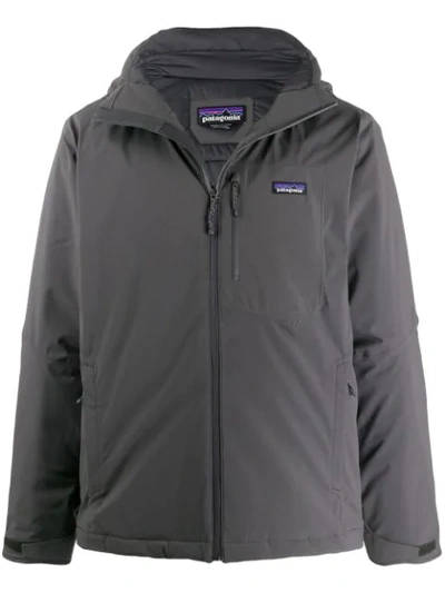 Patagonia Contrast Logo Jacket In Grey