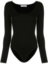 Gabriela Hearst Emily Fitted Bodysuit In Black