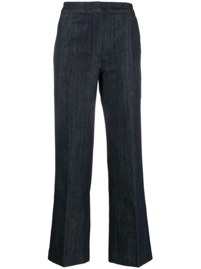 Alexa Chung High-waisted Flared Trousers In Blue