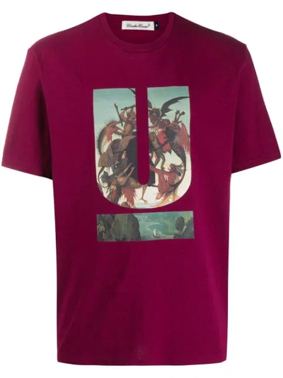 Undercover U Graphic Print T-shirt In Pink