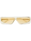 Courrèges Cat-eye Frame Tinted Sunglasses In Yellow