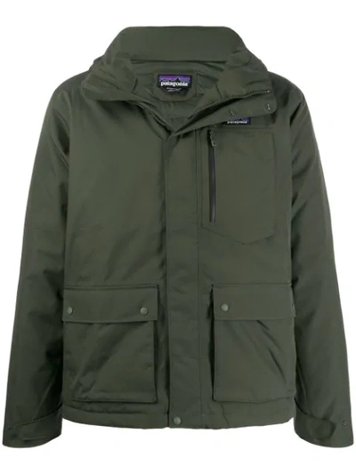 Patagonia Concealed Front Jacket In Green