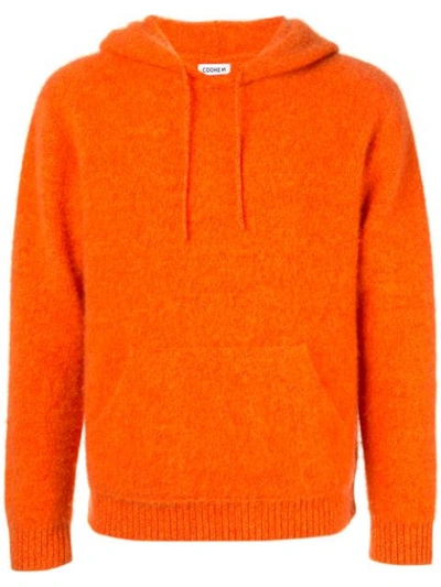 Coohem Knitted Pullover Hoodie In Orange