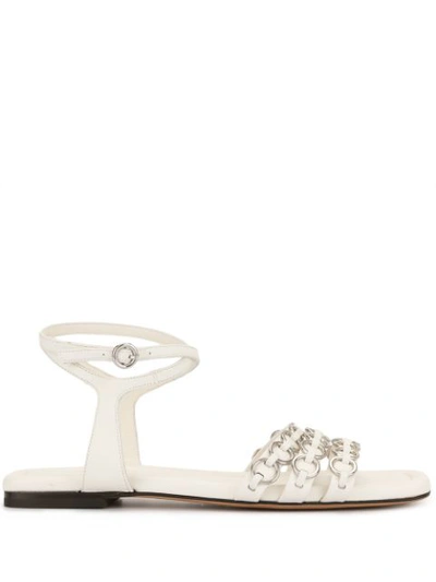 3.1 Phillip Lim / フィリップ リム Chain Embellished Sandals In Ivory