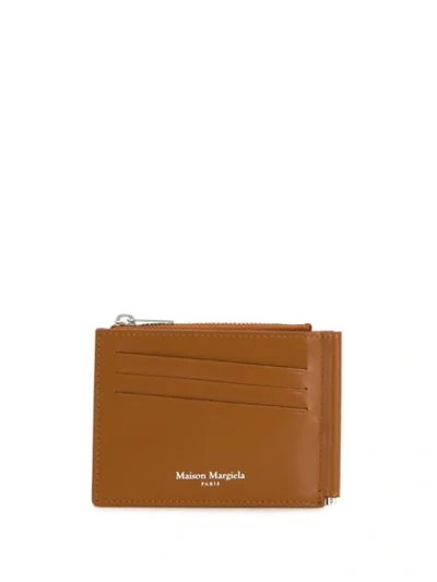 Maison Margiela Small Zipped Wallet In H4200 Cuoio