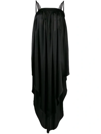 Ann Demeulemeester Asymmetric Slip Dress In Black