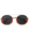 Gucci Round Frame Sunglasses In Black