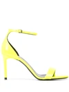 Saint Laurent Ankle Strap Sandals In Yellow