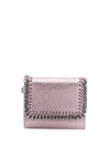 Stella Mccartney Falabella Tri-fold Wallet In Pink