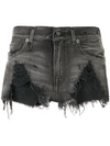 R13 Niles Denim Shorts In Grey