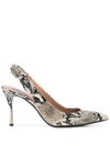 Tabitha Simmons Millie Snakeskin-effect Pumps In Black