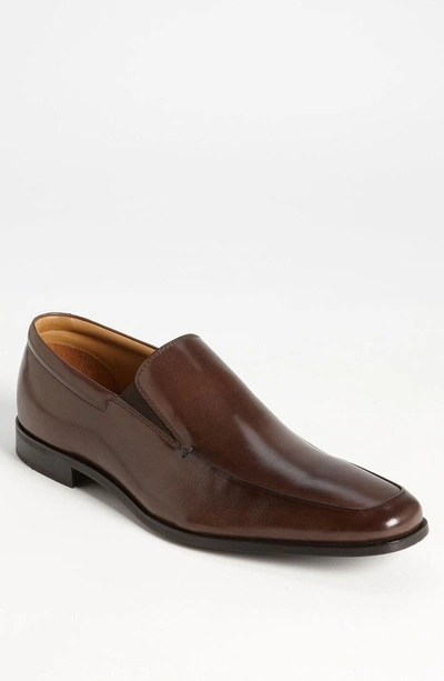 Gordon Rush Men's Elliot Leather Apron Toe Loafers In Brown Leather