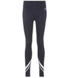 Tory Sport Chevron Full Length Leggings In Black