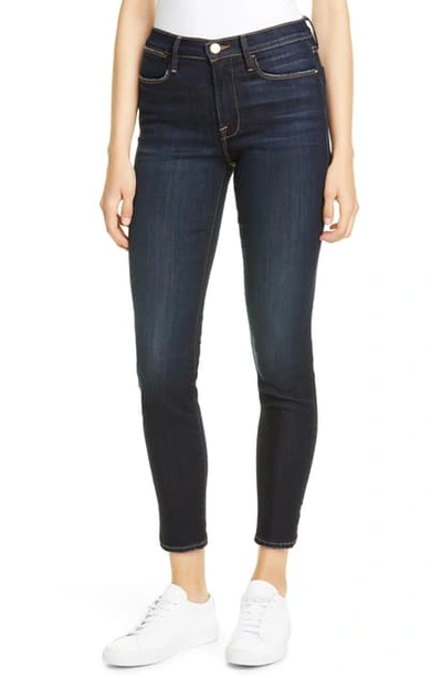 Frame Le High Skinny Outseam Slit Jeans In Copa