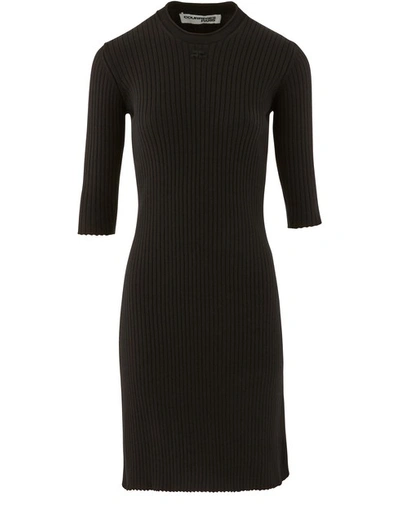 Courrèges Cotton Maxi Dress In Black