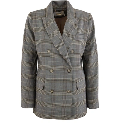 Zimmermann Espionage Blazer In Grey Check