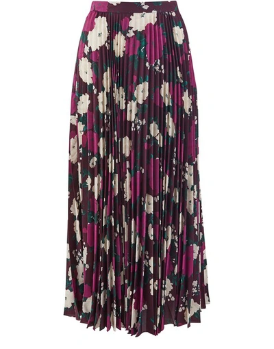 Erdem Nesrine Skirt In Aubergine/purple