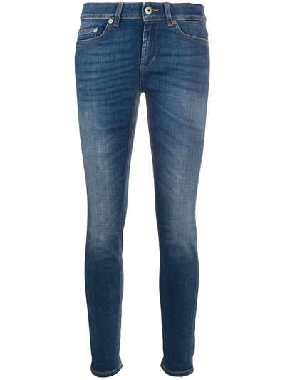 Dondup Cropped Skinny Jeans In Denim