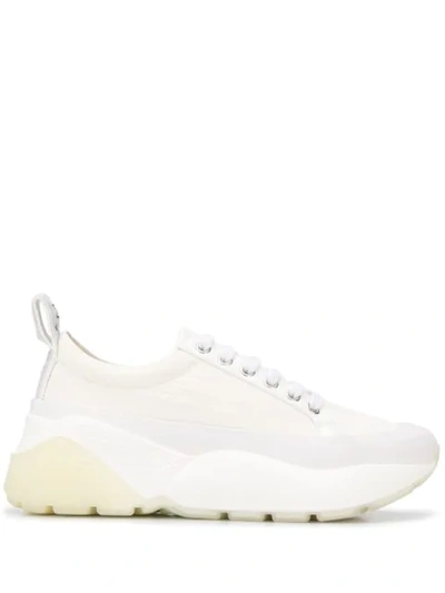 Stella Mccartney Eclypse Sneakers Laces In White Polyester In White/black