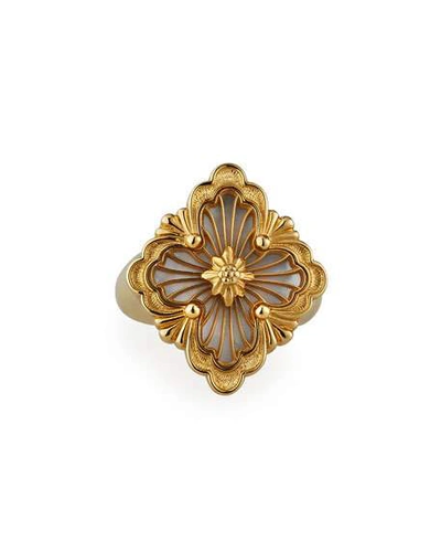 Buccellati Opera Color 18k Gold Ring In Mother-of-pearl