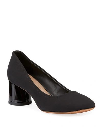 Donald J Pliner Camy Mid-heel Crepe Comfort Pumps