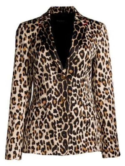 Escada Brikenanti Leopard-print Blazer Jacket
