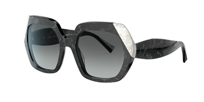 Alain Mikli Evanne Square Acetate Sunglasses In Grey Gradient