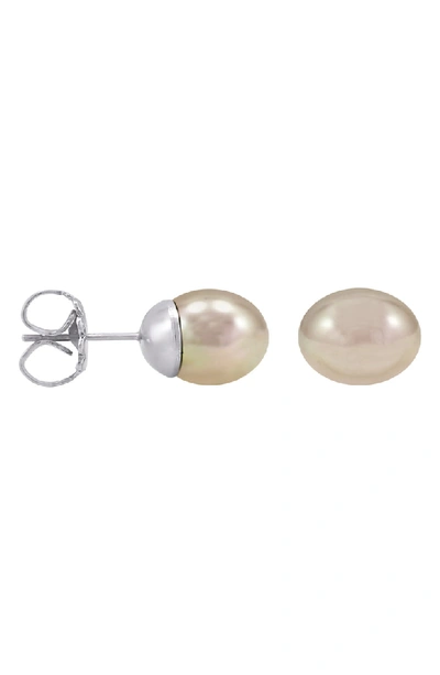 Majorica Simulated Nuage Pearl Stud Earrings In Sterling Silver