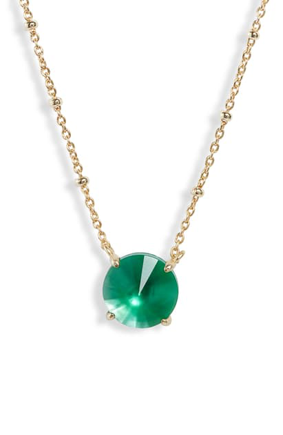 Kendra Scott Jolie Short Pendant Necklace In Green | ModeSens
