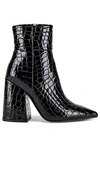 Alias Mae Ahara Bootie In Black Croc Patent