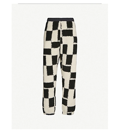 OBEY EASY ECHO CHECKED FLEECE JOGGING BOTTOMS 