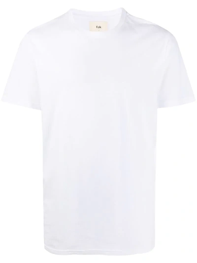 Folk Plain Crew Neck T-shirt In White