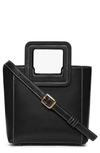 Staud Mini Shirley Leather Satchel In Black