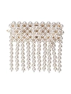 Shrimps Penelope Beaded Fringed Faux Pearl Barrette Hair Clip In Cream