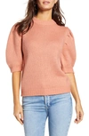 English Factory Puff Sleeve Sweater In Pink