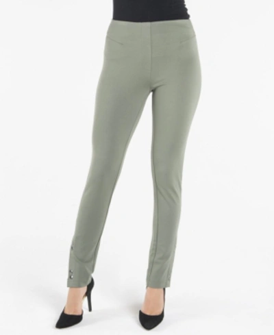 Nanette Lepore Nanette  Pull On Legging With Front Snap Details In Teal