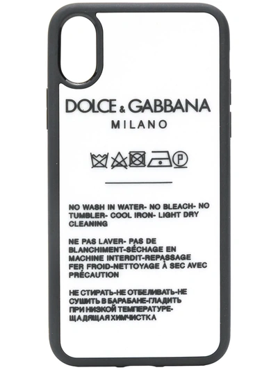 Dolce & Gabbana Iphone X Case In Black