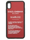 Dolce & Gabbana Lettering Logo Iphone Case In Black