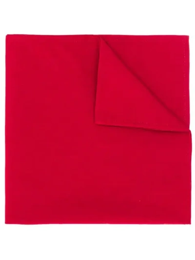 Brunello Cucinelli Classic Pocket Square In Red