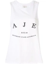 Aje Tanktop Mit Logo-stickerei In White