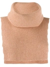 Cashmere In Love Sleeveless Neck Warmer In Neutrals