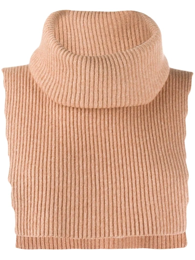 Cashmere In Love Sleeveless Neck Warmer In Neutrals